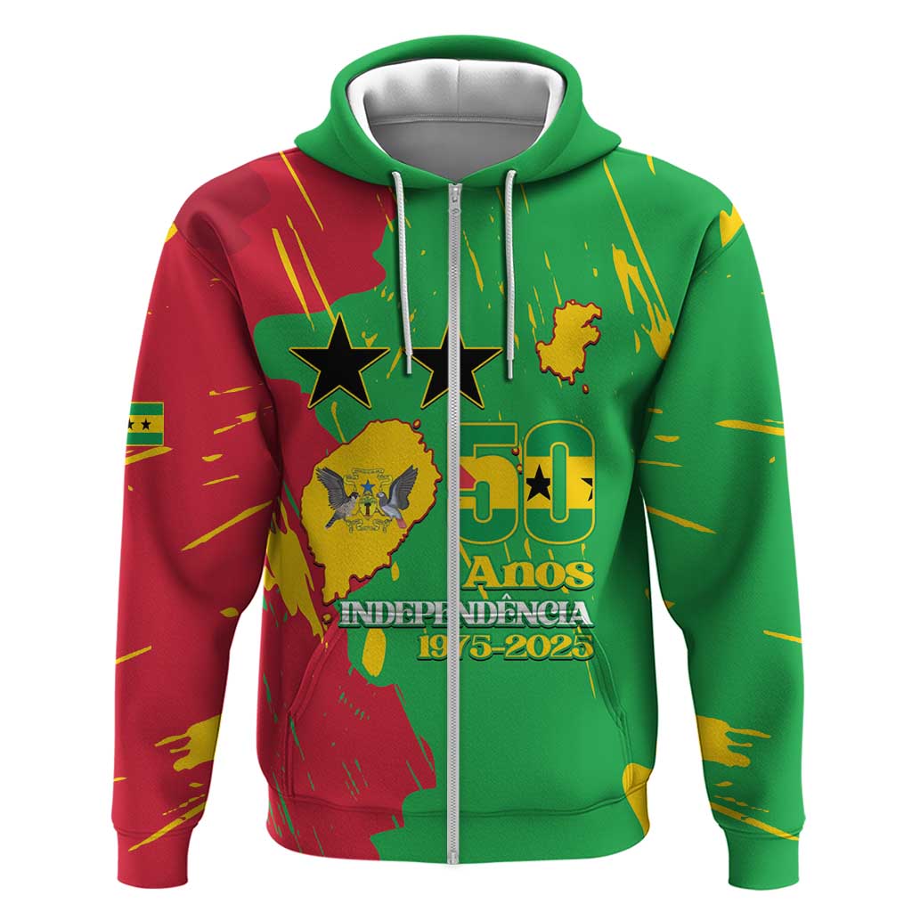 Sao Tome and Principe Independence Day Hoodie 50 Anos Independencia LT14