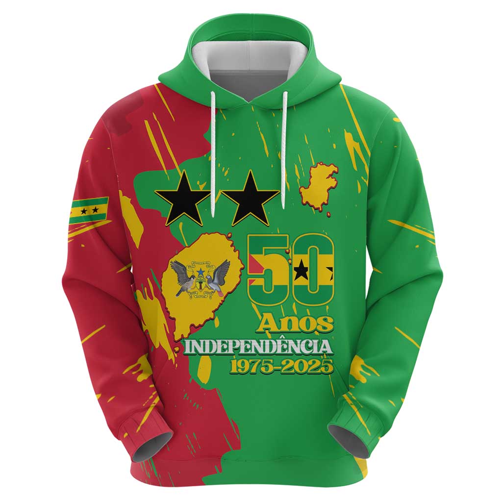 Sao Tome and Principe Independence Day Hoodie 50 Anos Independencia LT14