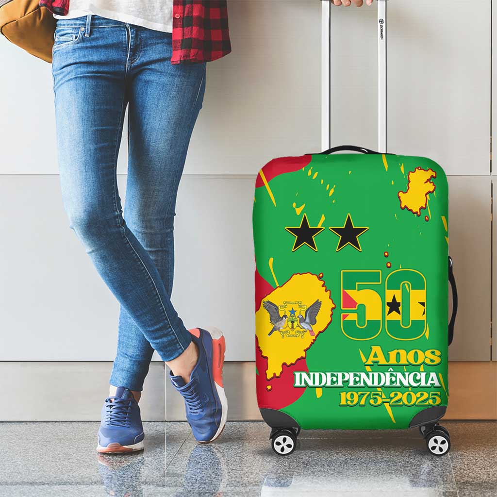 Sao Tome and Principe Independence Day Luggage Cover 50 Anos Independencia LT14