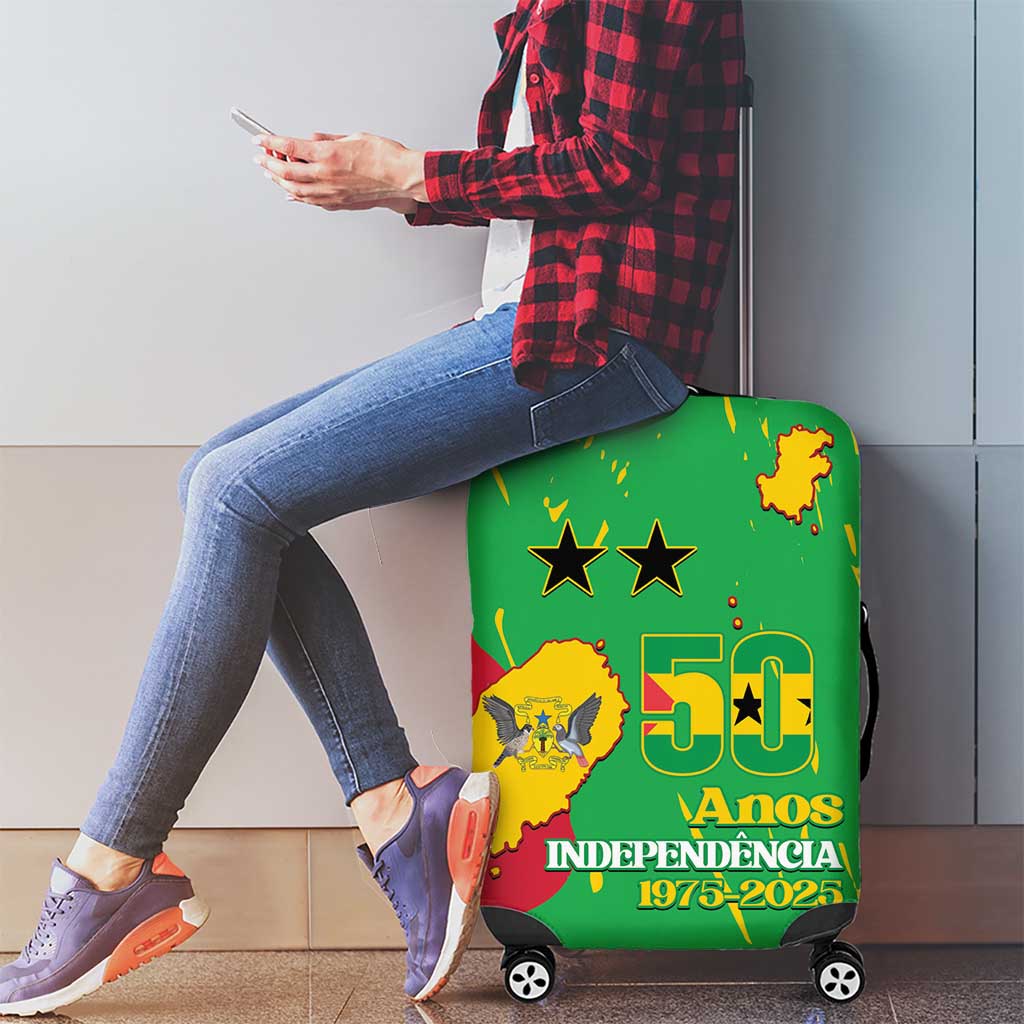 Sao Tome and Principe Independence Day Luggage Cover 50 Anos Independencia LT14