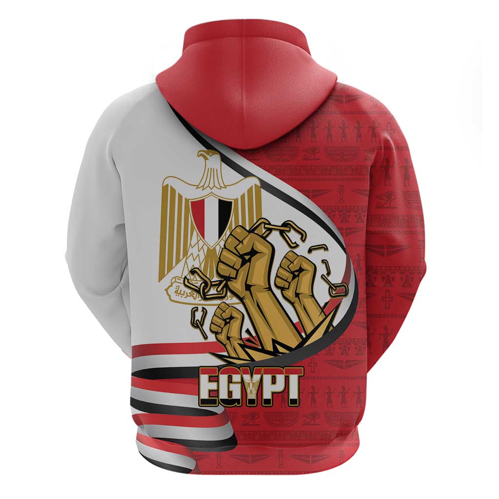Egypt Revolution Day Hoodie Coat of Arms Egyptian Pattern LT14