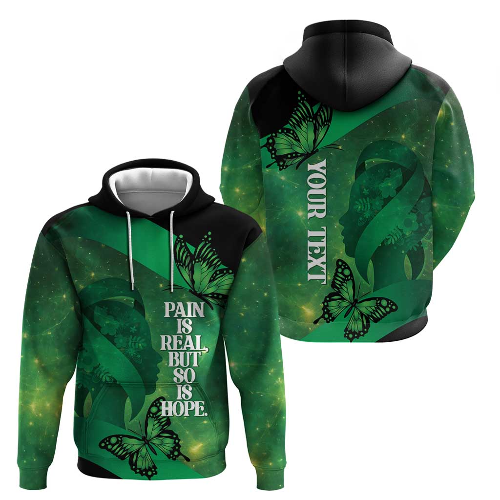 Personalised World Mental Health Awareness Month Hoodie Warriors Brave Strong Galaxy Vibes LT14