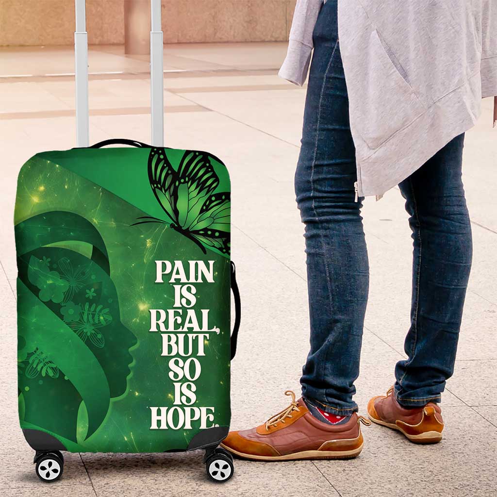 World Mental Health Awareness Month Luggage Cover Warriors Brave Strong Galaxy Vibes LT14
