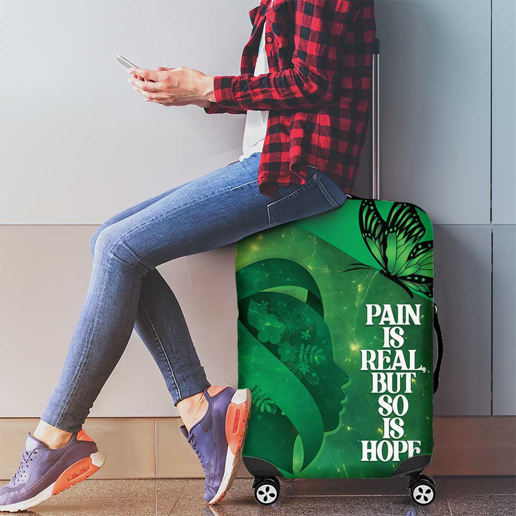 World Mental Health Awareness Month Luggage Cover Warriors Brave Strong Galaxy Vibes LT14