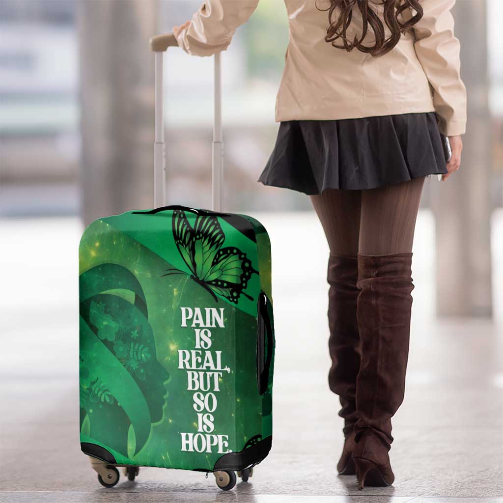 World Mental Health Awareness Month Luggage Cover Warriors Brave Strong Galaxy Vibes LT14