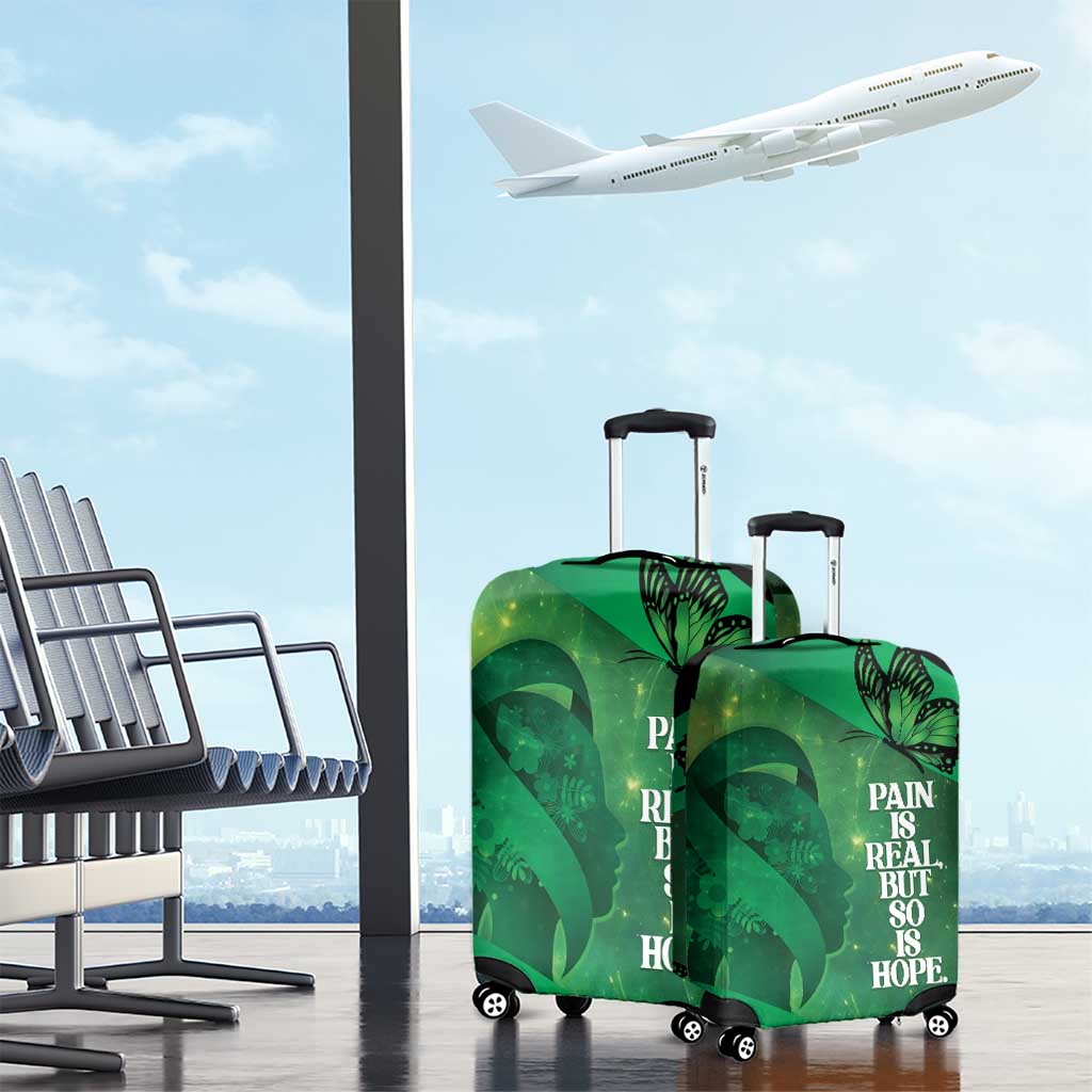 World Mental Health Awareness Month Luggage Cover Warriors Brave Strong Galaxy Vibes LT14