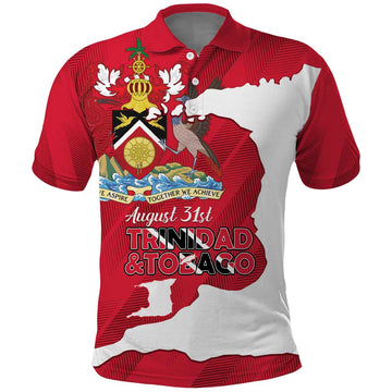 Personalized Trinidad and Tobago Independence Day Polo Shirt August 31st Proud LT14