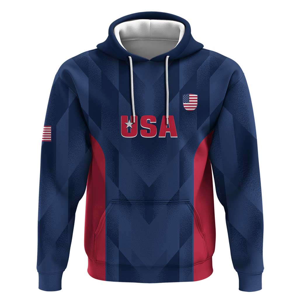 Custom USA Cricket Hoodie Go United States Simple Version LT14