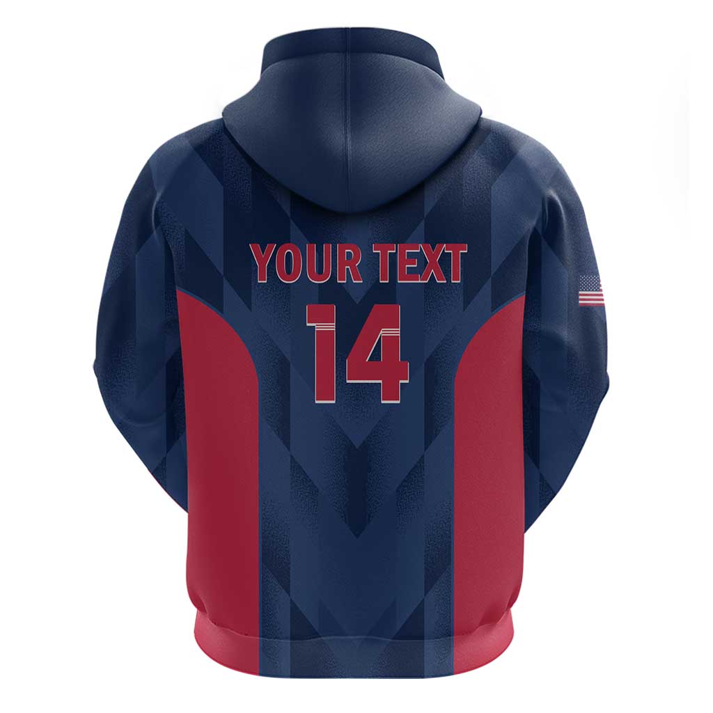 Custom USA Cricket Hoodie Go United States Simple Version LT14