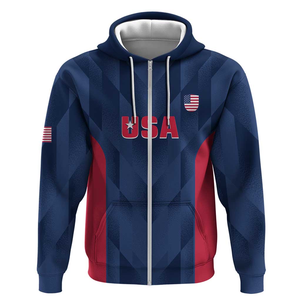 Custom USA Cricket Hoodie Go United States Simple Version LT14
