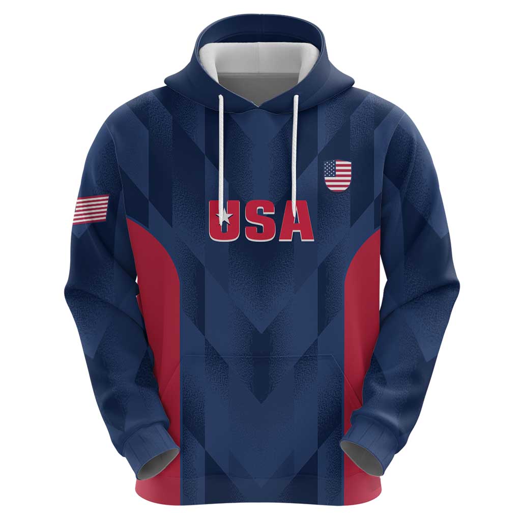 Custom USA Cricket Hoodie Go United States Simple Version LT14