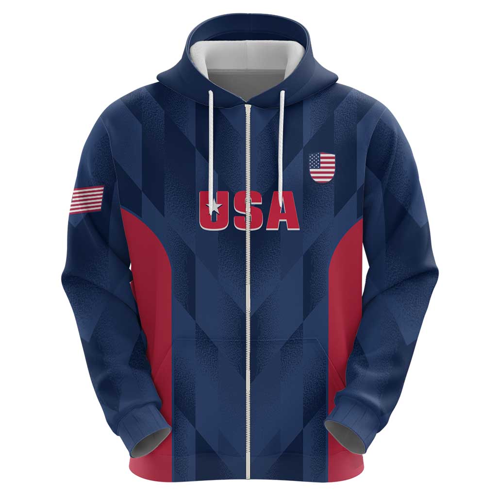 Custom USA Cricket Hoodie Go United States Simple Version LT14