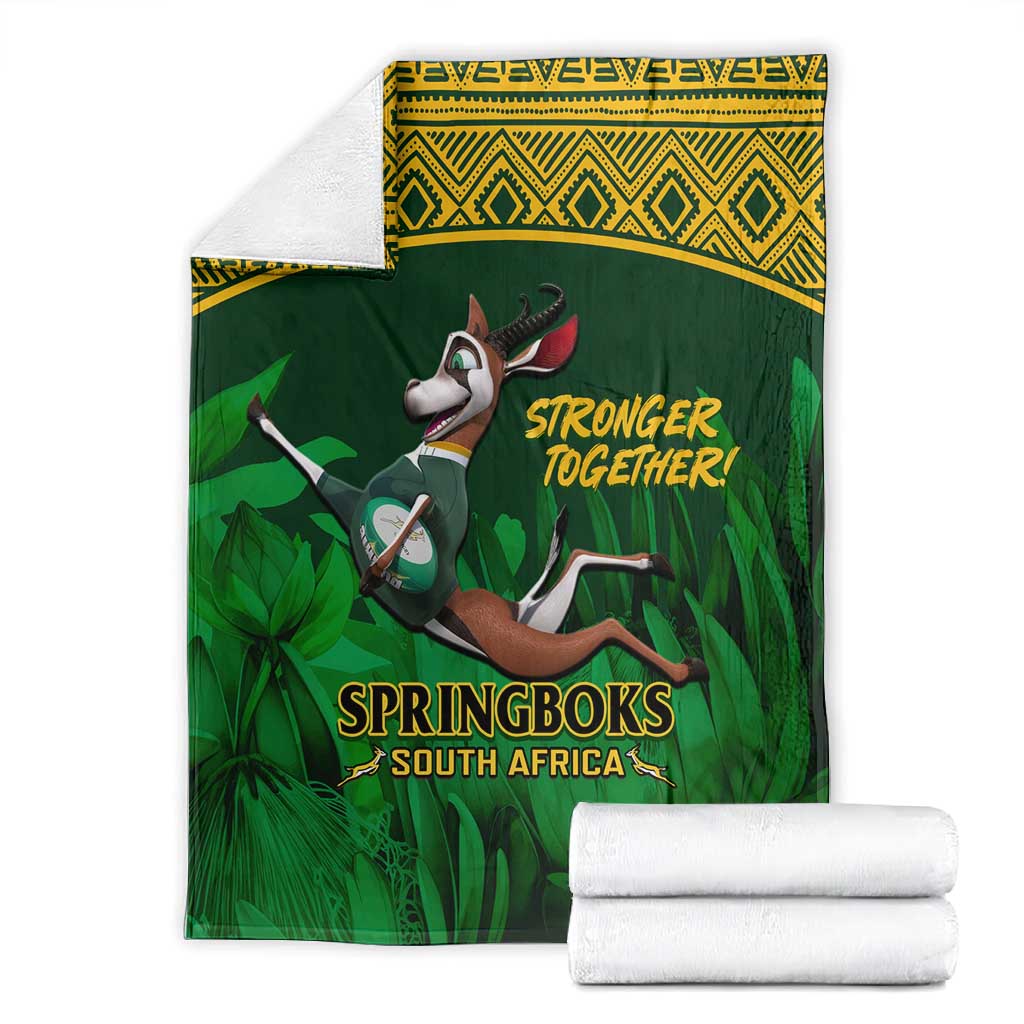 South Africa Rugby Blanket Go Bokke World Cup Champions History LT14