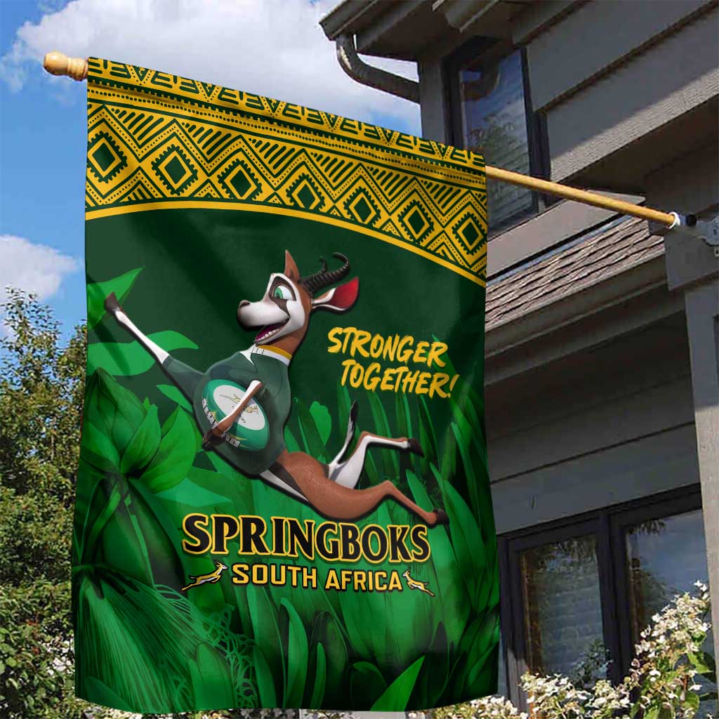 South Africa Rugby Garden Flag Go Bokke World Cup Champions History LT14