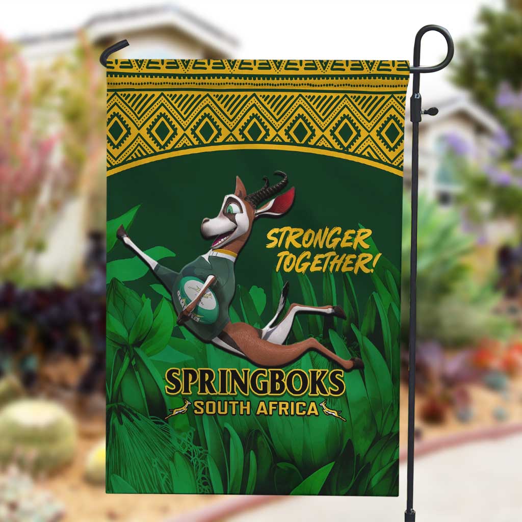 South Africa Rugby Garden Flag Go Bokke World Cup Champions History LT14