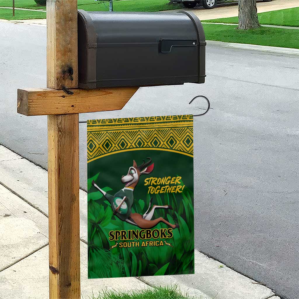 South Africa Rugby Garden Flag Go Bokke World Cup Champions History LT14
