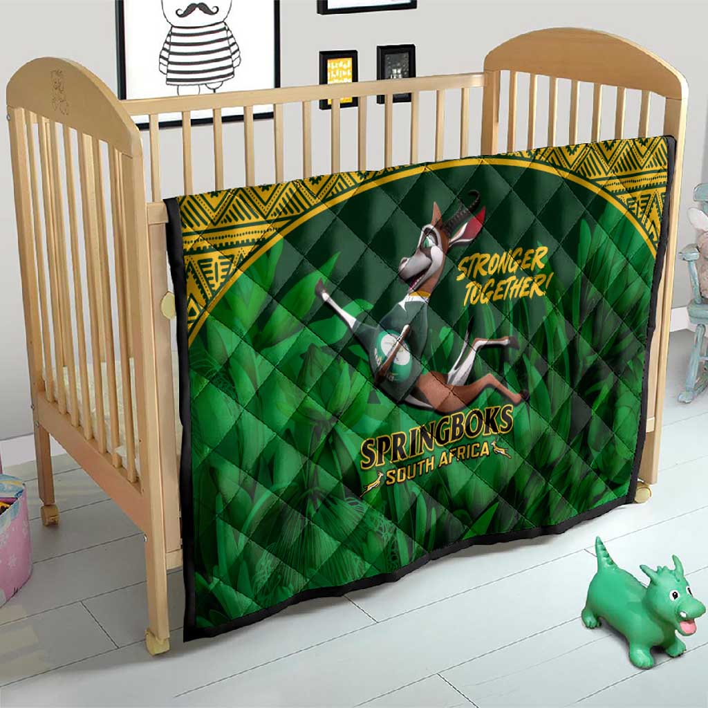 South Africa Rugby Quilt Go Bokke World Cup Champions History LT14
