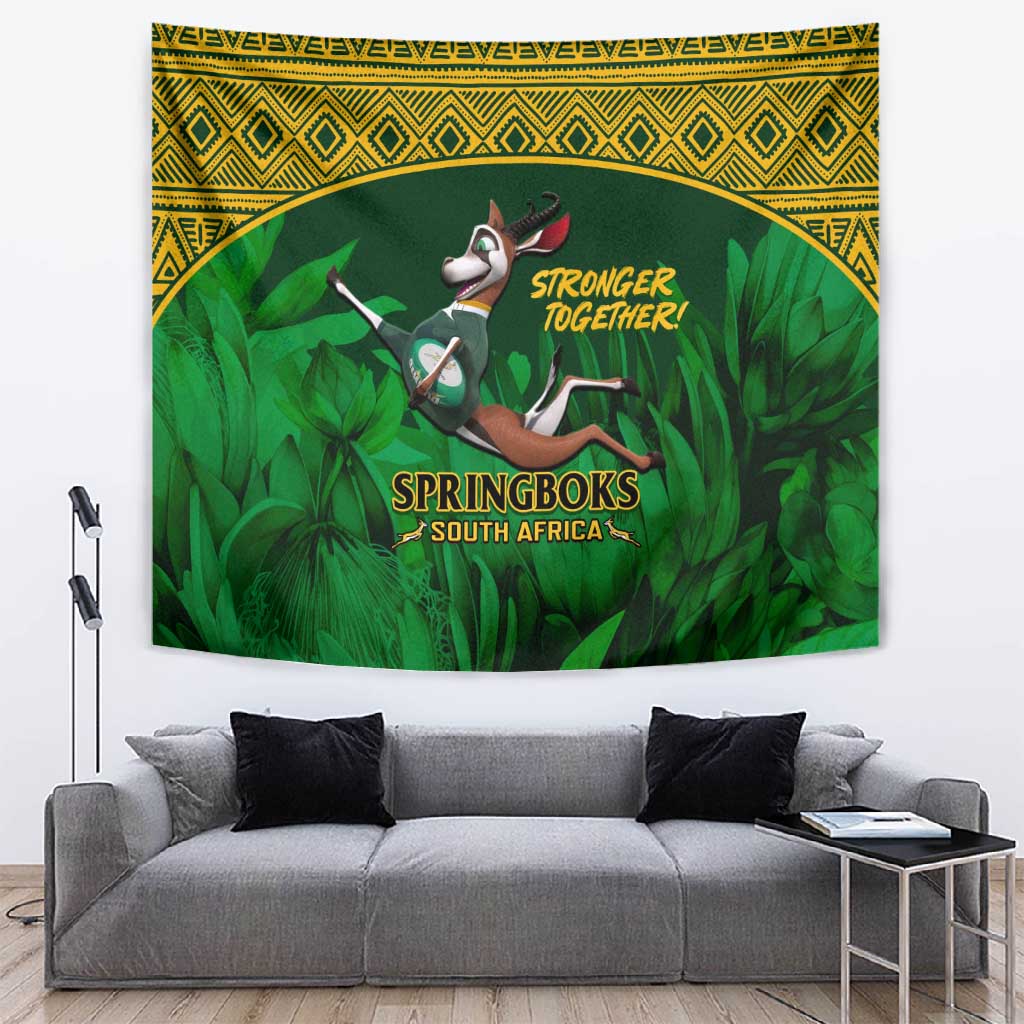 South Africa Rugby Tapestry Go Bokke World Cup Champions History LT14