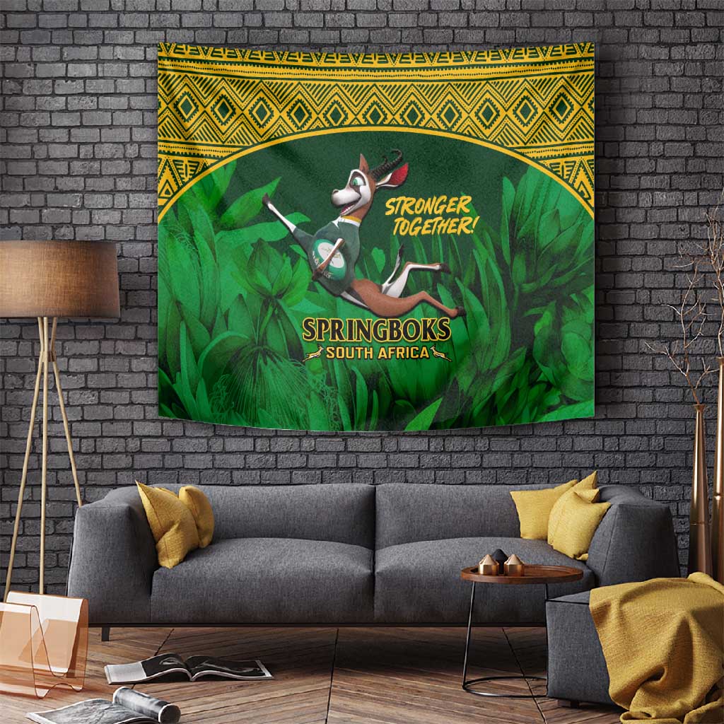 South Africa Rugby Tapestry Go Bokke World Cup Champions History LT14