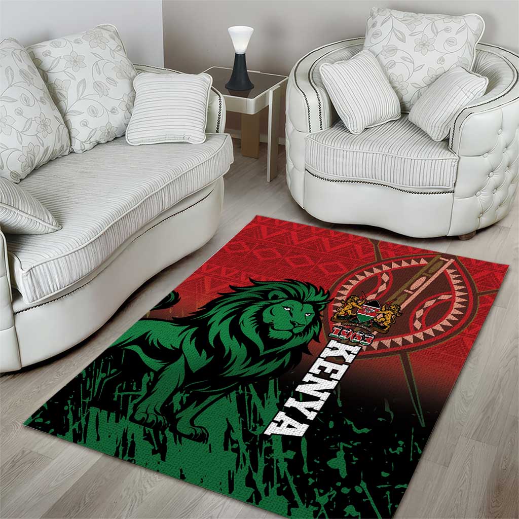 Kenya Independence Day Area Rug Jamhuri ya Kenya 1963 - African Pattern LT14