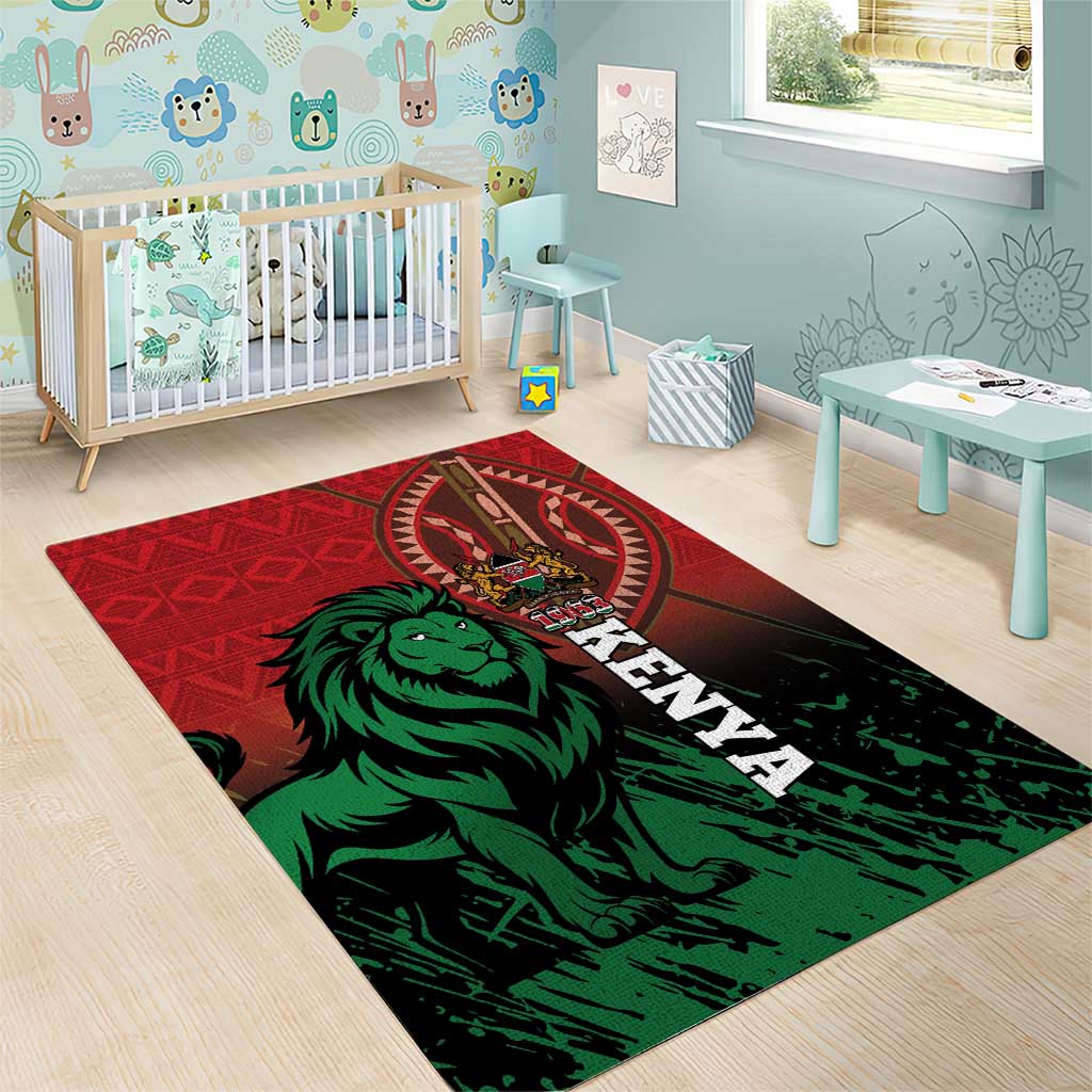 Kenya Independence Day Area Rug Jamhuri ya Kenya 1963 - African Pattern LT14