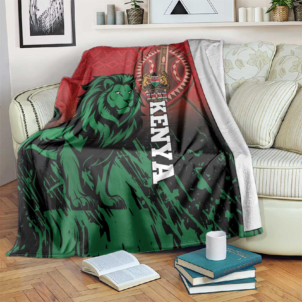 Kenya Independence Day Blanket Jamhuri ya Kenya 1963 - African Pattern LT14