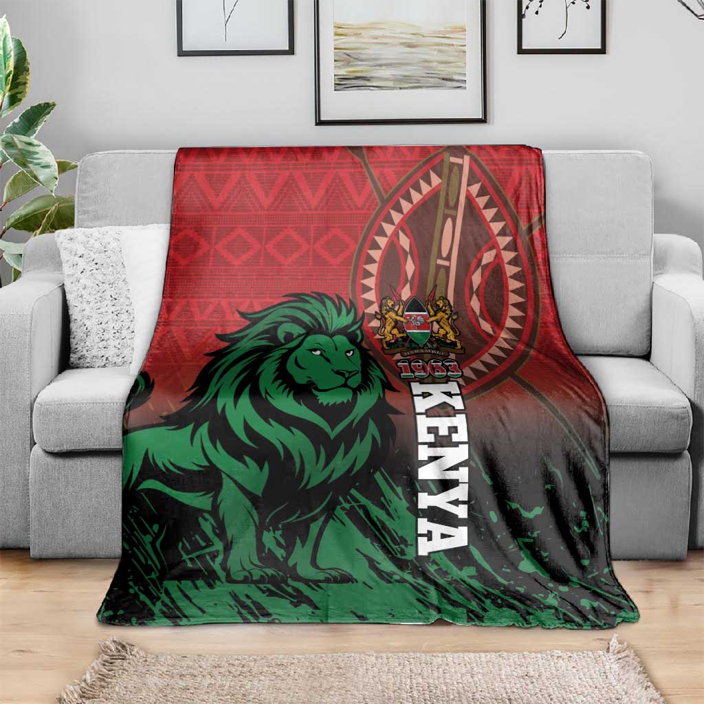 Kenya Independence Day Blanket Jamhuri ya Kenya 1963 - African Pattern LT14