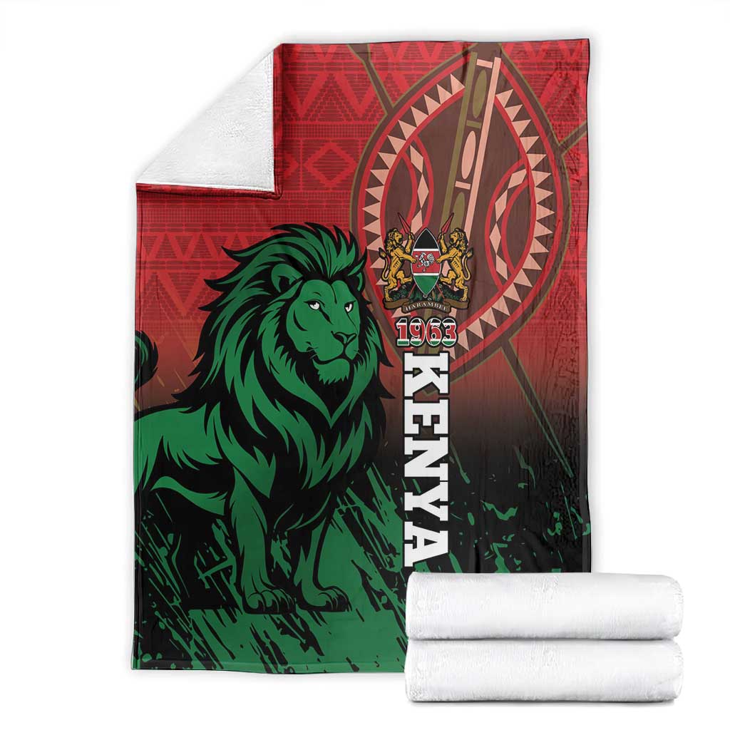 Kenya Independence Day Blanket Jamhuri ya Kenya 1963 - African Pattern LT14