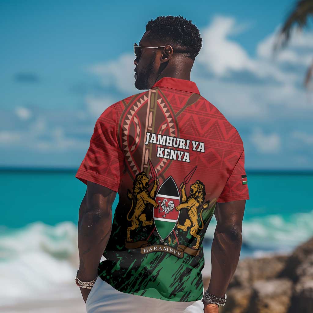 Kenya Independence Day Hawaiian Shirt Jamhuri ya Kenya 1963 - African Pattern LT14