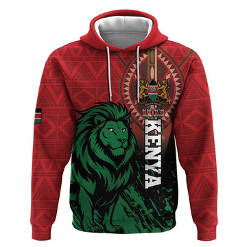 Kenya Independence Day Hoodie Jamhuri ya Kenya 1963 - African Pattern LT14
