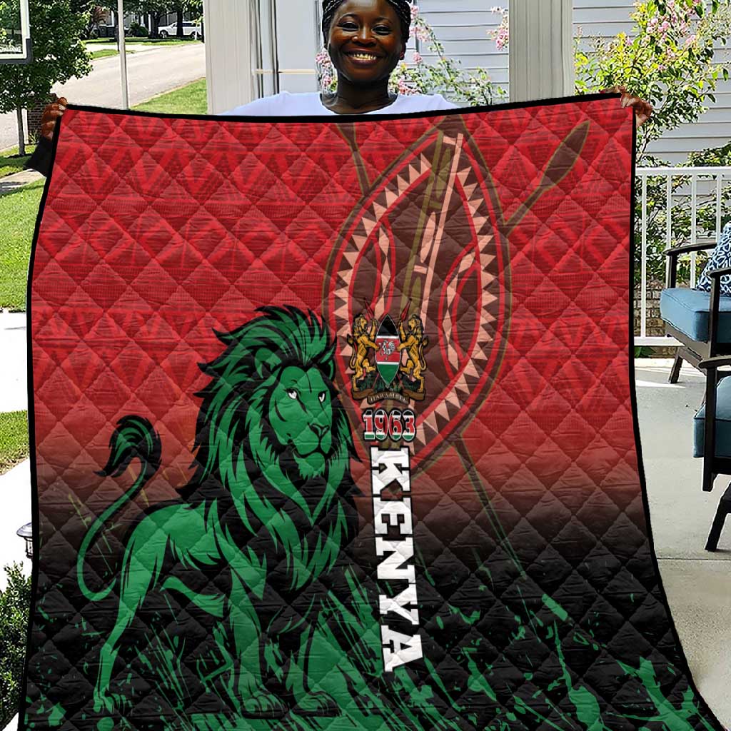 Kenya Independence Day Quilt Jamhuri ya Kenya 1963 - African Pattern LT14