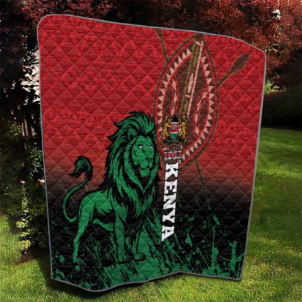 Kenya Independence Day Quilt Jamhuri ya Kenya 1963 - African Pattern LT14