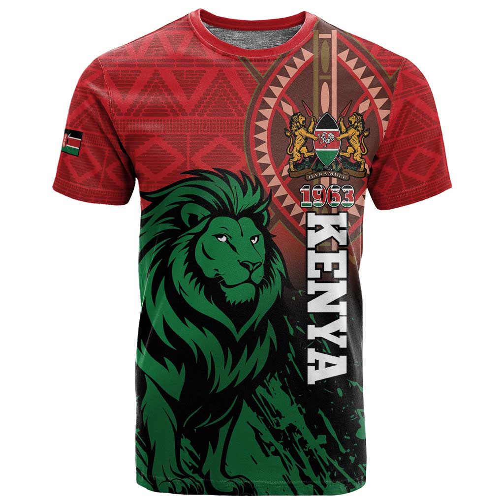 Kenya Independence Day T shirt Jamhuri ya Kenya 1963 - African Pattern LT14