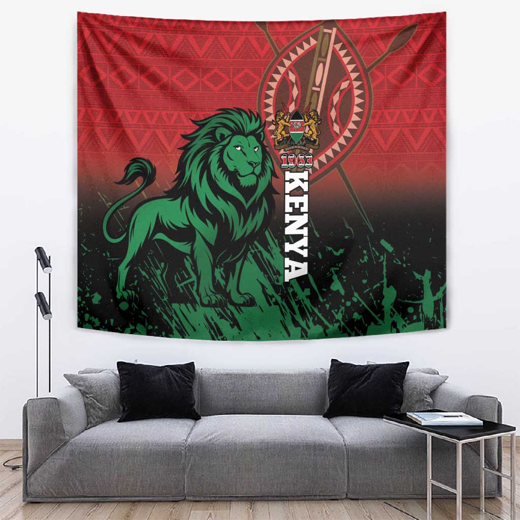 Kenya Independence Day Tapestry Jamhuri ya Kenya 1963 - African Pattern LT14