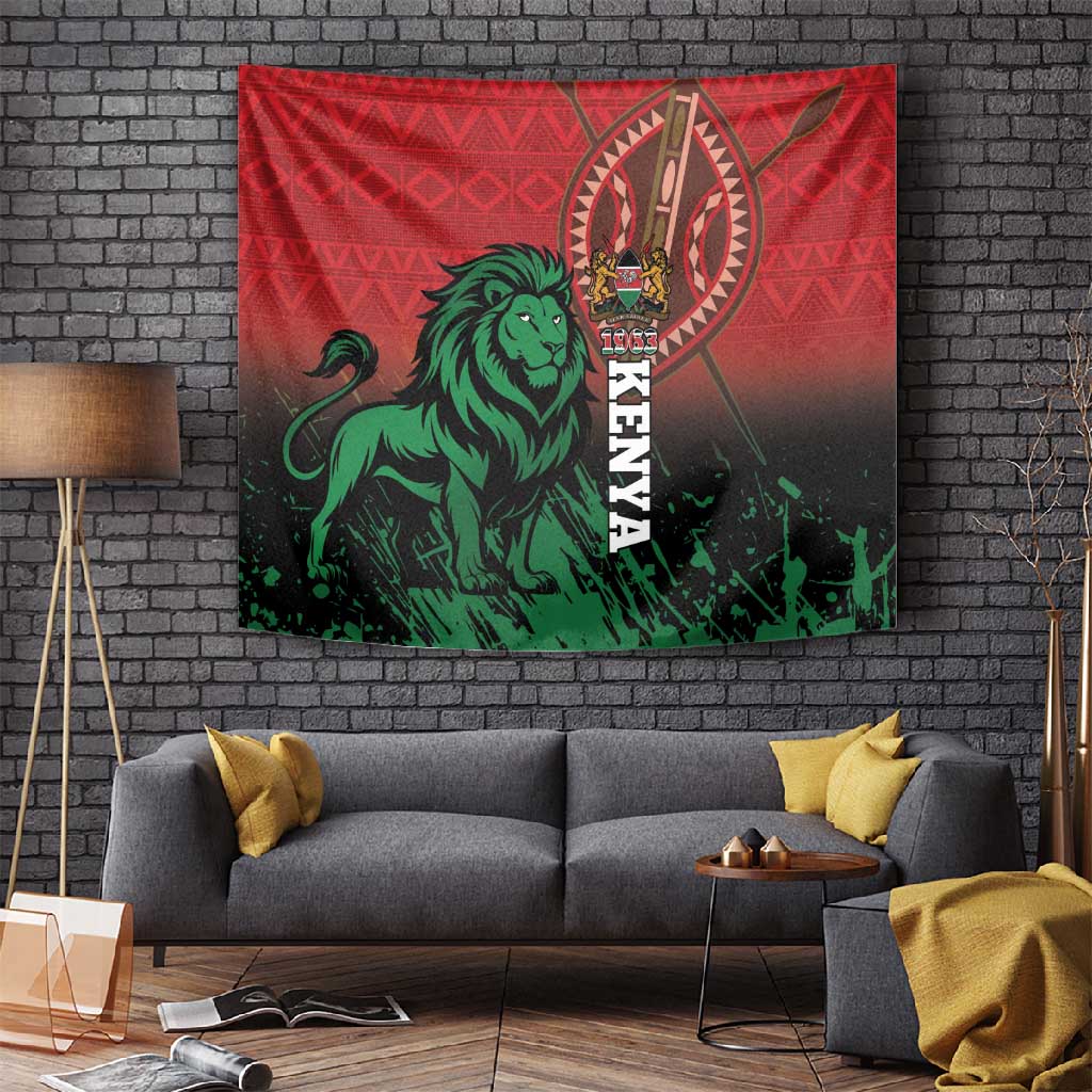Kenya Independence Day Tapestry Jamhuri ya Kenya 1963 - African Pattern LT14