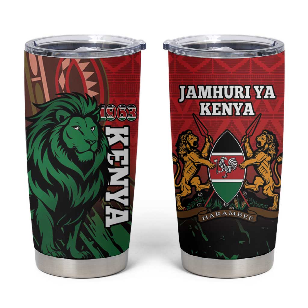 Kenya Independence Day Tumbler Cup Jamhuri ya Kenya 1963 - African Pattern LT14