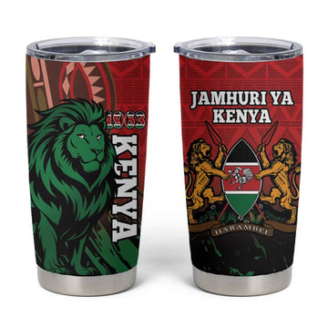 Kenya Independence Day Tumbler Cup Jamhuri ya Kenya 1963 - African Pattern LT14