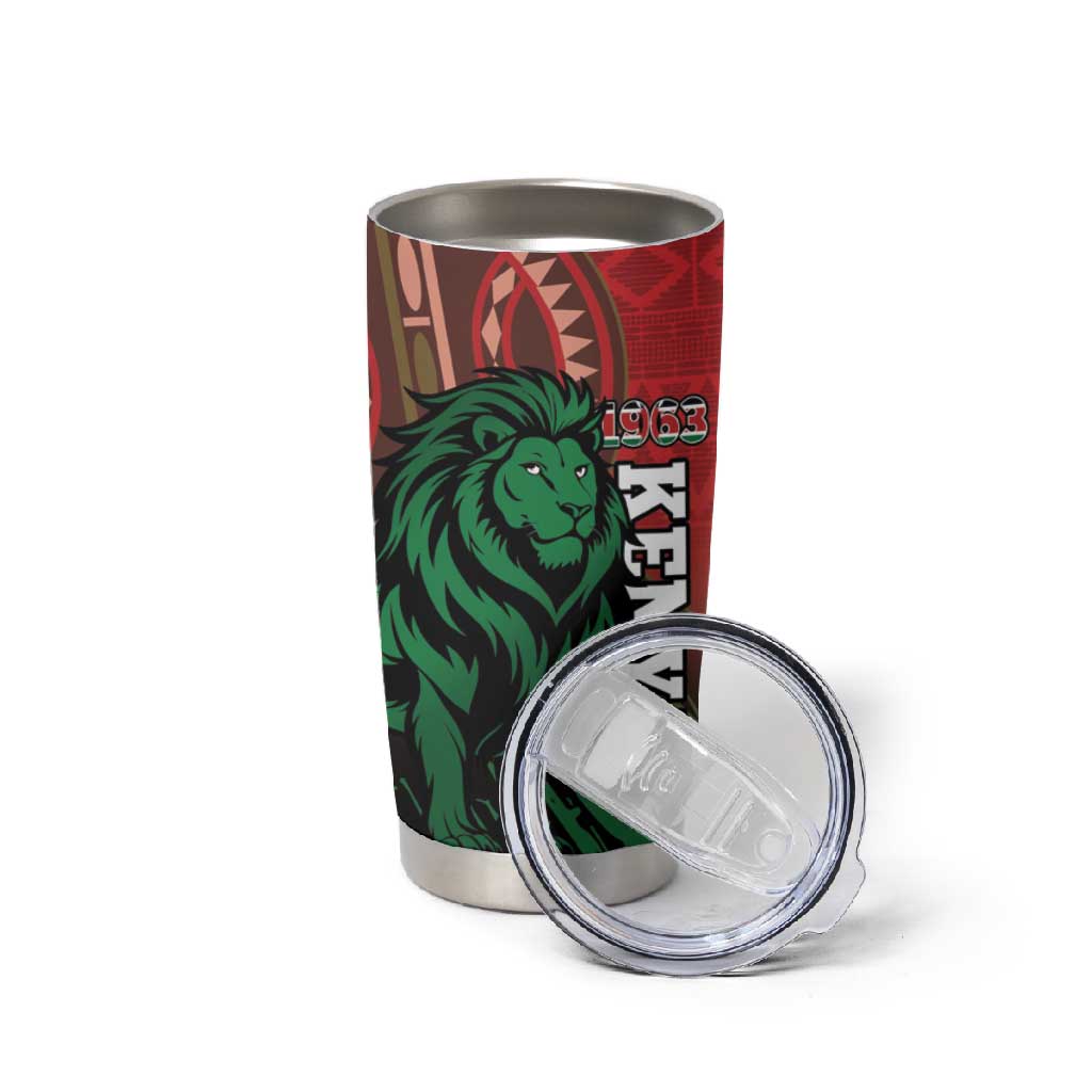 Kenya Independence Day Tumbler Cup Jamhuri ya Kenya 1963 - African Pattern LT14