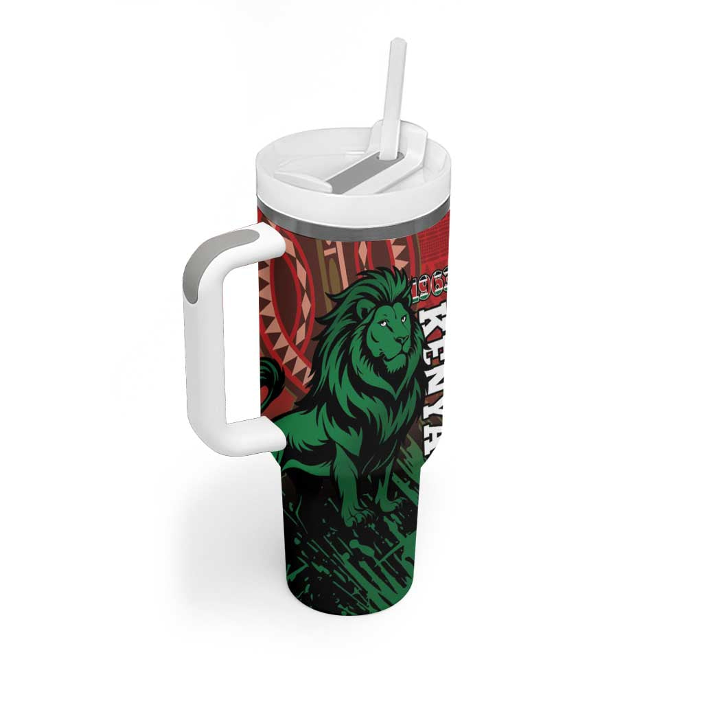 Kenya Independence Day Tumbler With Handle Jamhuri ya Kenya 1963 - African Pattern LT14