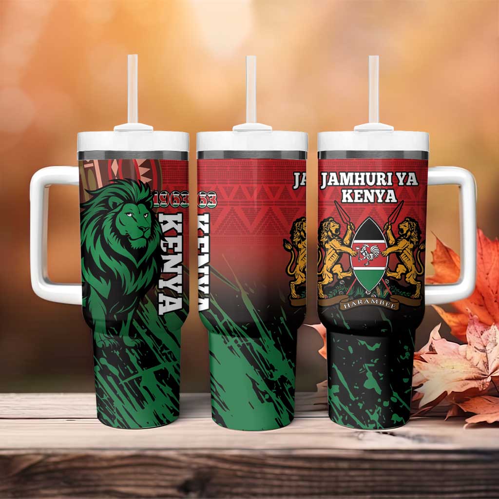 Kenya Independence Day Tumbler With Handle Jamhuri ya Kenya 1963 - African Pattern LT14