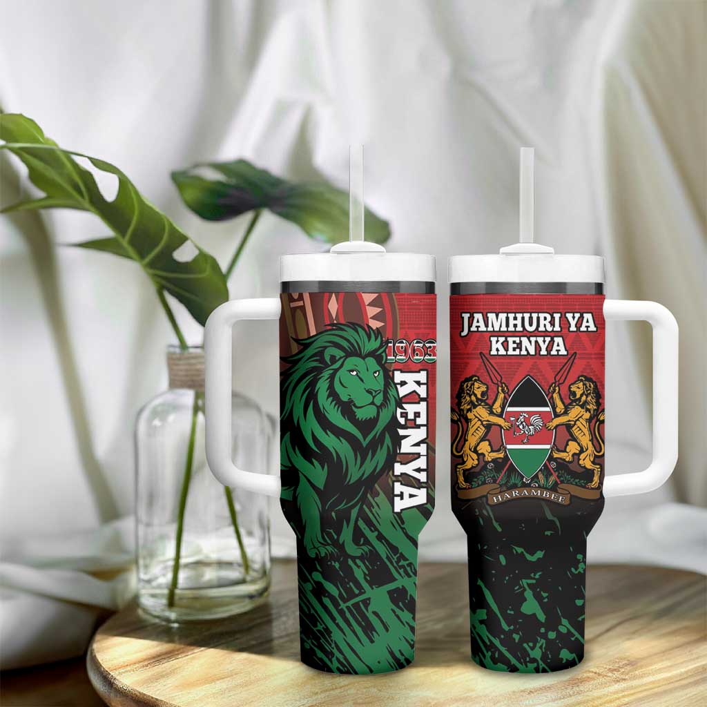Kenya Independence Day Tumbler With Handle Jamhuri ya Kenya 1963 - African Pattern LT14