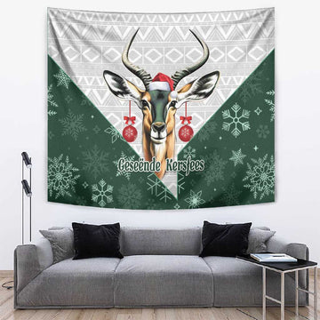 South Africa Springboks Christmas Tapestry Bokke Santa - Geseende Kersfees LT14