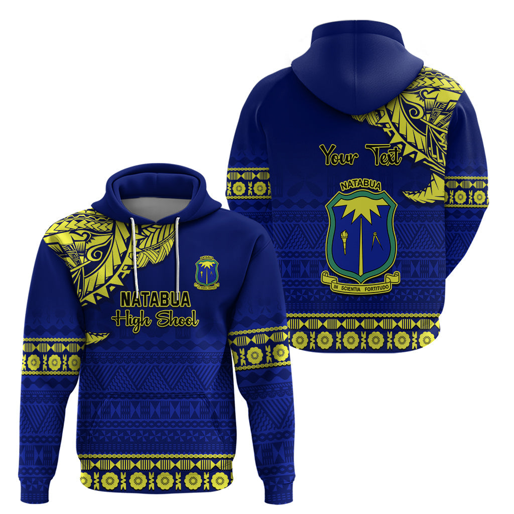 Personalised Fiji Natabua High School Hoodie Fijian Tapa Pattern LT14