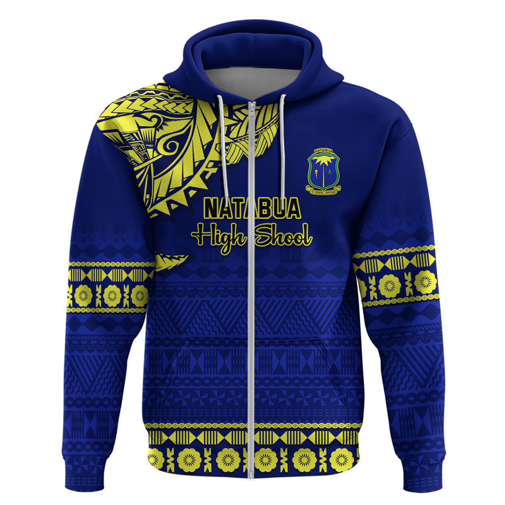 Personalised Fiji Natabua High School Hoodie Fijian Tapa Pattern LT14