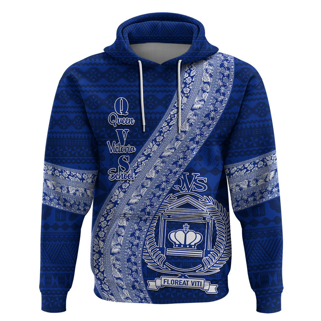 Personalised Fiji Queen Victoria School Hoodie Fijian Tapa Pattern LT14
