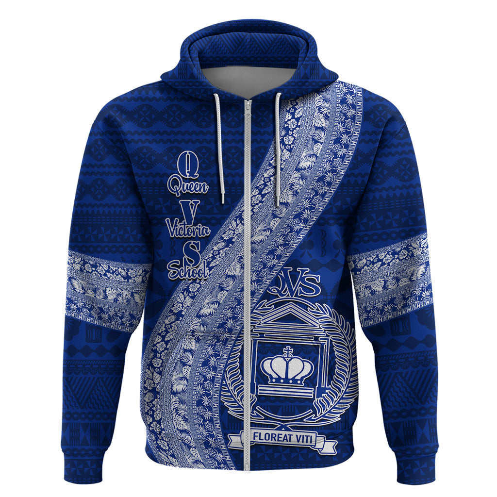 Personalised Fiji Queen Victoria School Hoodie Fijian Tapa Pattern LT14