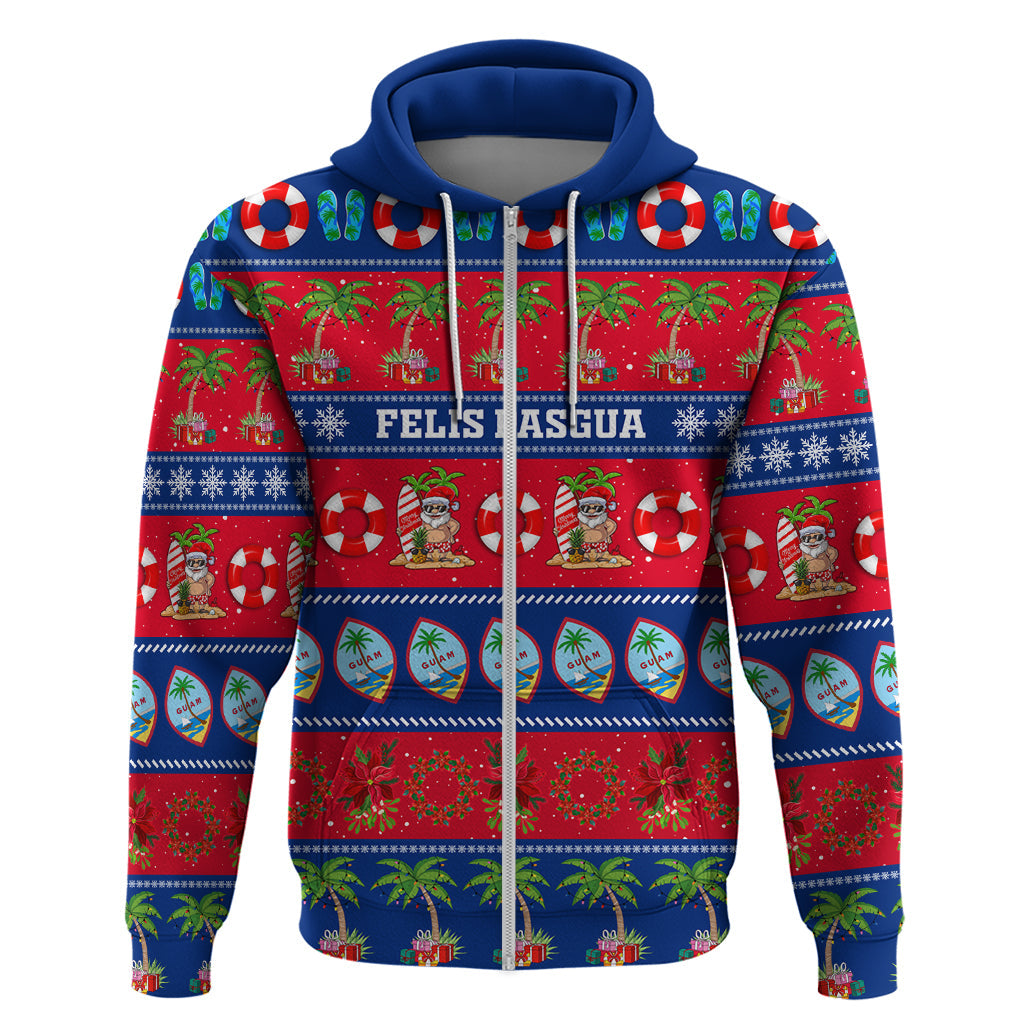 Personalised Guam Christmas Hoodie Felis Pasgua LT14