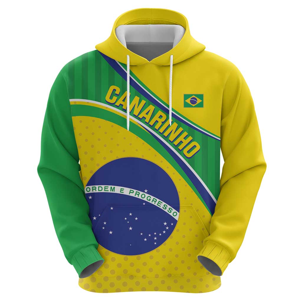 Custom Brazil Football Hoodie Vamos Canarinho LT14