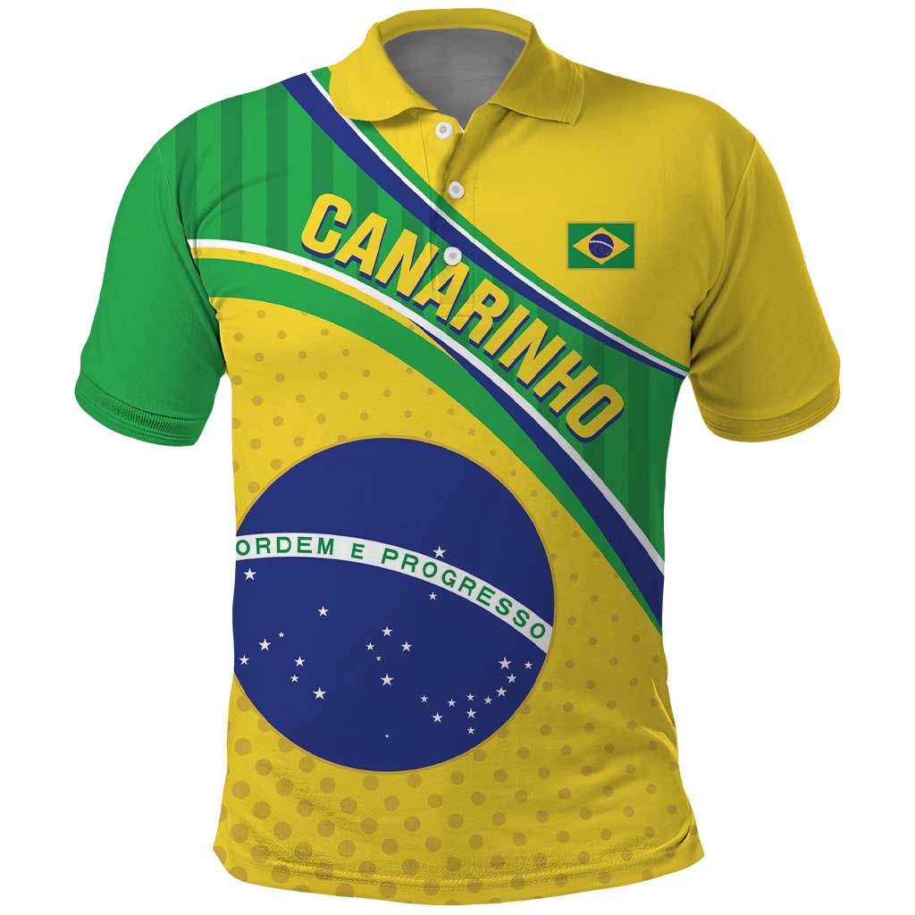 Custom Brazil Football Polo Shirt Vamos Canarinho LT14