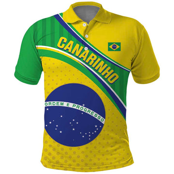 Custom Brazil Football Polo Shirt Vamos Canarinho LT14